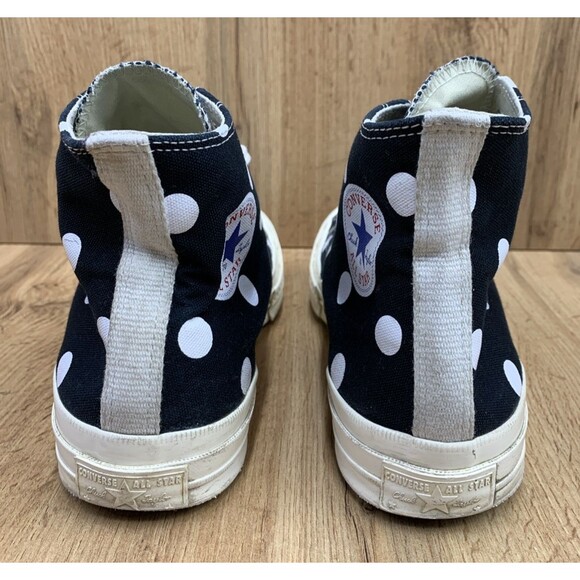 Converse Chuck 70 Hi Polka Dot Sneakers 157250C Comme des Garcons Play Size 9 - Picture 7 of 16